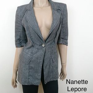 Nanette Lepore linen blazer